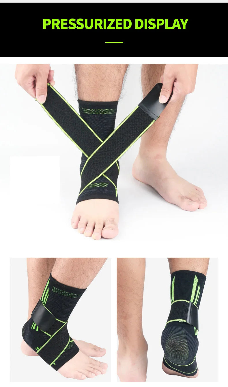 1 PCS Protective Football Ankle Support Basketball Ankle Brace Compression Nylon Strap Belt Protector