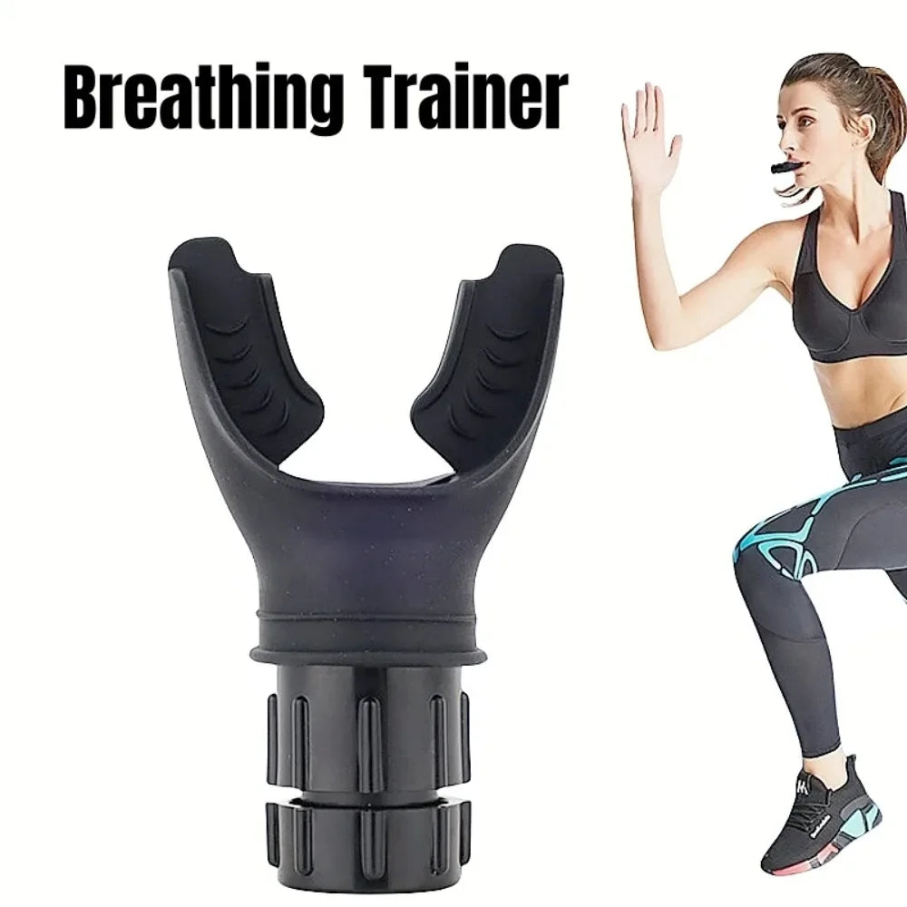 Sports Breathing Trainer - Lung Exercise Device for Fitness & Respiratory Health, Portable Mouthpiece Trainer  Sport Equipment