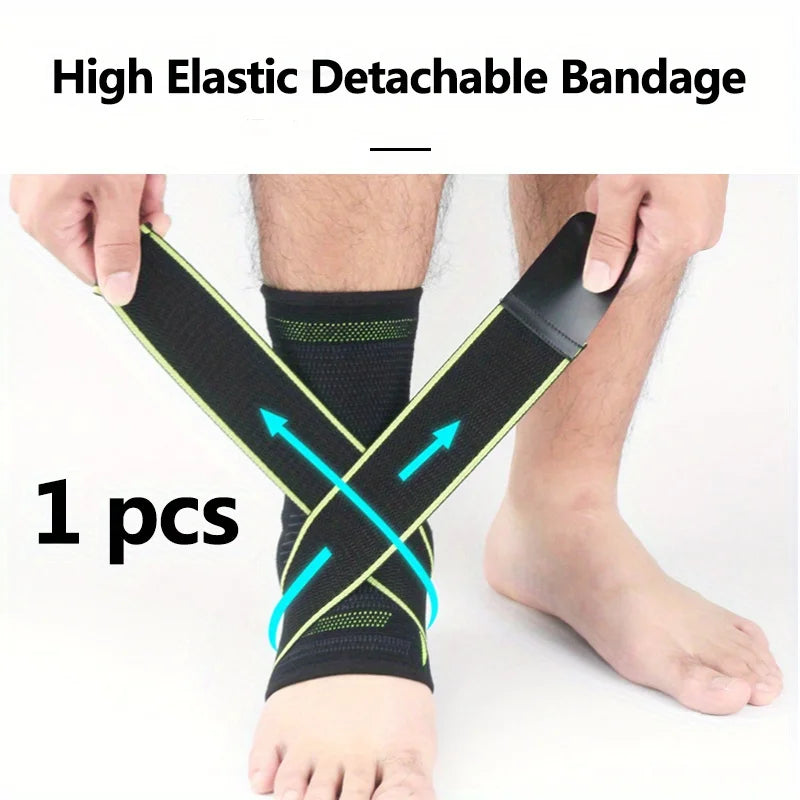 1 PCS Protective Football Ankle Support Basketball Ankle Brace Compression Nylon Strap Belt Protector