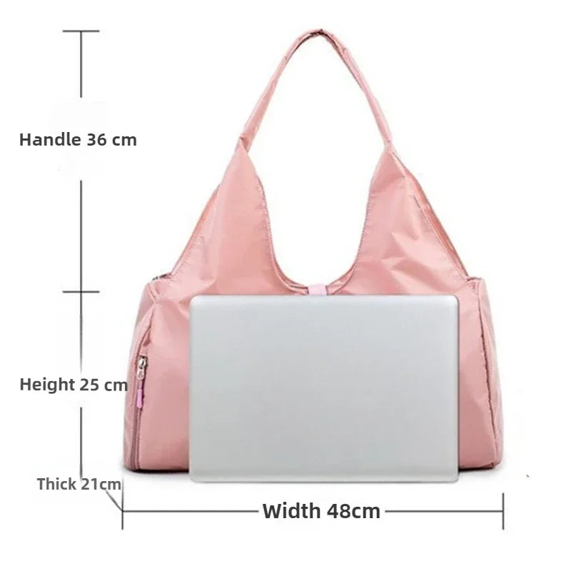 Yoga Mat Bag Dry Wet Separation Sports Shoulder Handbags Women Gym Fitness Training Sac De Sport Swimming Travel Duffle Bags