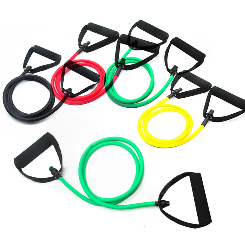 5 Levels Resistance Bands With Handles Yoga Pull Rope Elastic Fitness Exercise Tube Band For Home Workouts Strength Training New