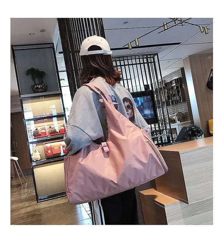 Yoga Mat Bag Dry Wet Separation Sports Shoulder Handbags Women Gym Fitness Training Sac De Sport Swimming Travel Duffle Bags