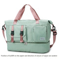 Large Capacity Travel Duffel Bag, Portable Sports Bag with Shoe Compartment, Spacious Weekender Overnight Bag ﻿ ﻿ ﻿