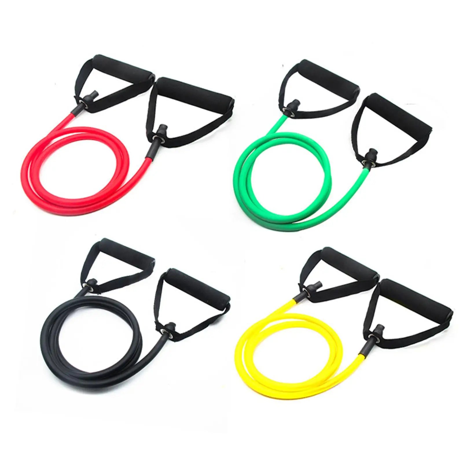 5 Levels Resistance Bands With Handles Yoga Pull Rope Elastic Fitness Exercise Tube Band For Home Workouts Strength Training New