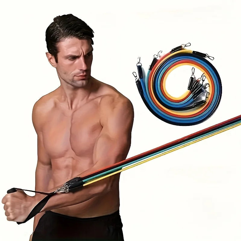 1set 11pcs Full-Body Training System | Progressive Tension Design for Strength/Yoga/Pilates - Complete Accessory Bundle