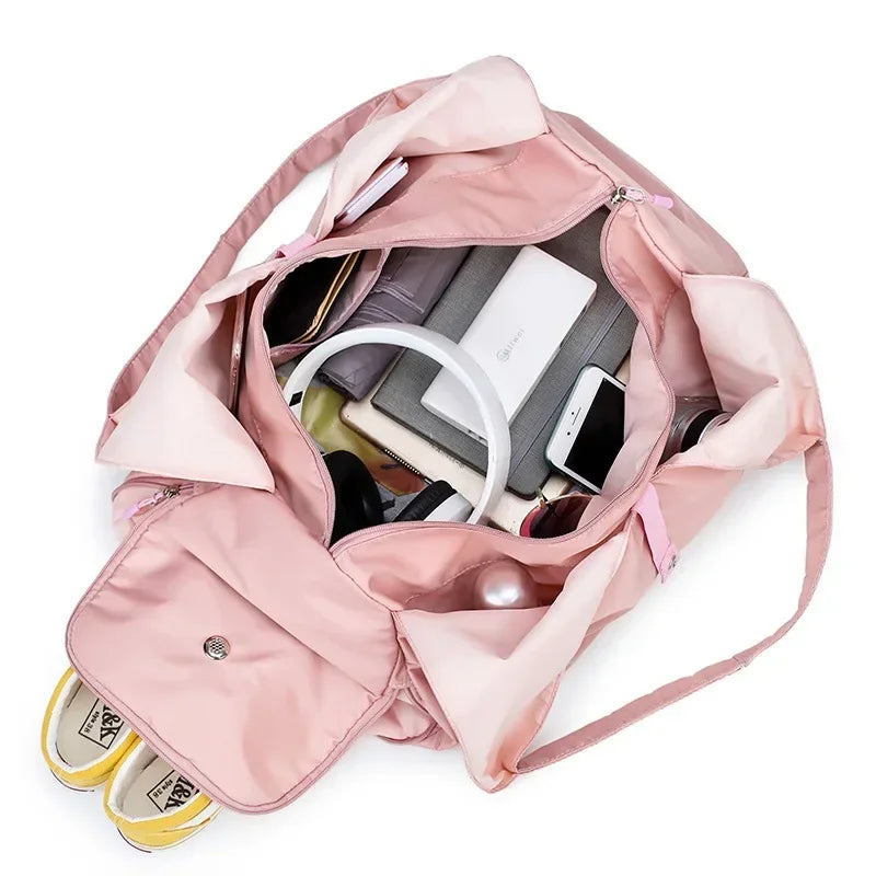Yoga Mat Bag Dry Wet Separation Sports Shoulder Handbags Women Gym Fitness Training Sac De Sport Swimming Travel Duffle Bags