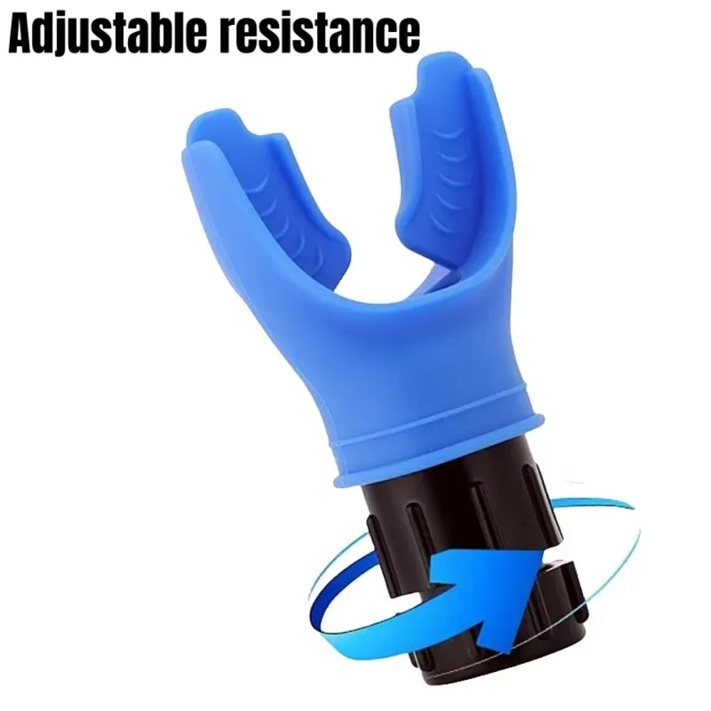 Sports Breathing Trainer - Lung Exercise Device for Fitness & Respiratory Health, Portable Mouthpiece Trainer  Sport Equipment