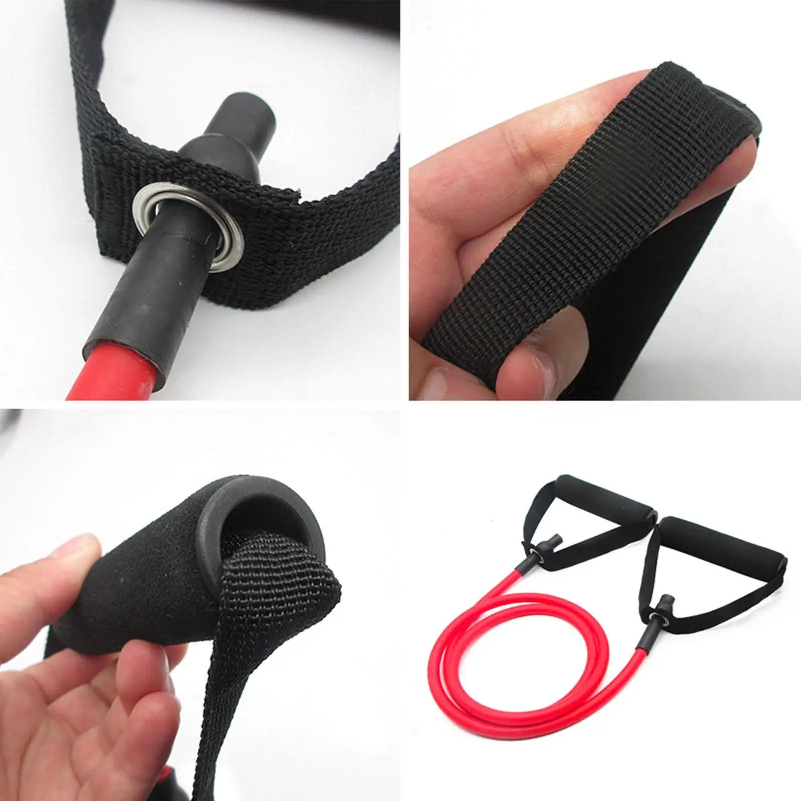 5 Levels Resistance Bands With Handles Yoga Pull Rope Elastic Fitness Exercise Tube Band For Home Workouts Strength Training New
