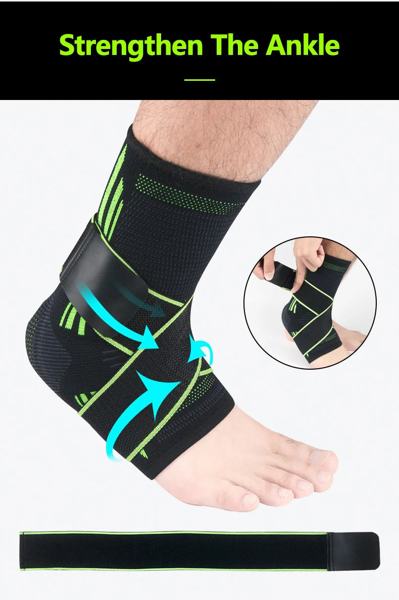 1 PCS Protective Football Ankle Support Basketball Ankle Brace Compression Nylon Strap Belt Protector