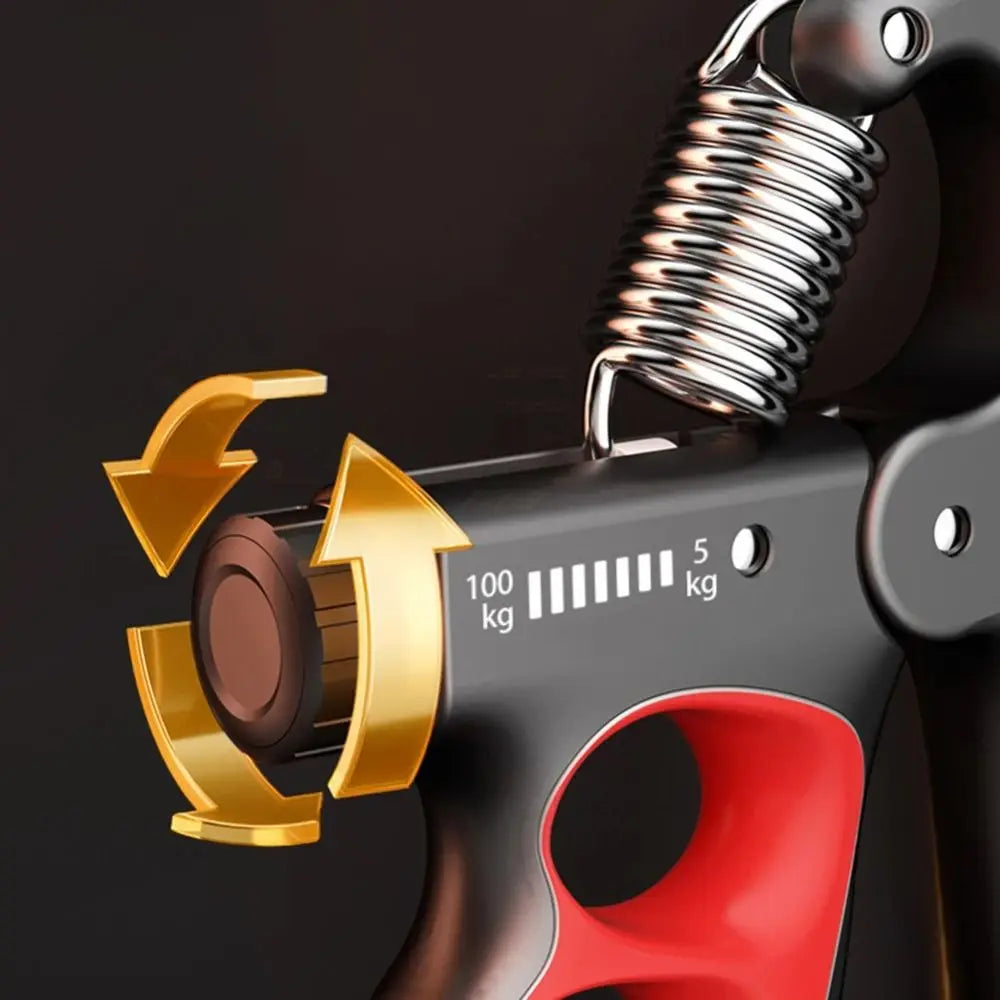 5-100Kg Adjustable Grip Strength Trainer Digital Display Automatic Counting Hand Grip Strengthener Non-Slip Strength Expander