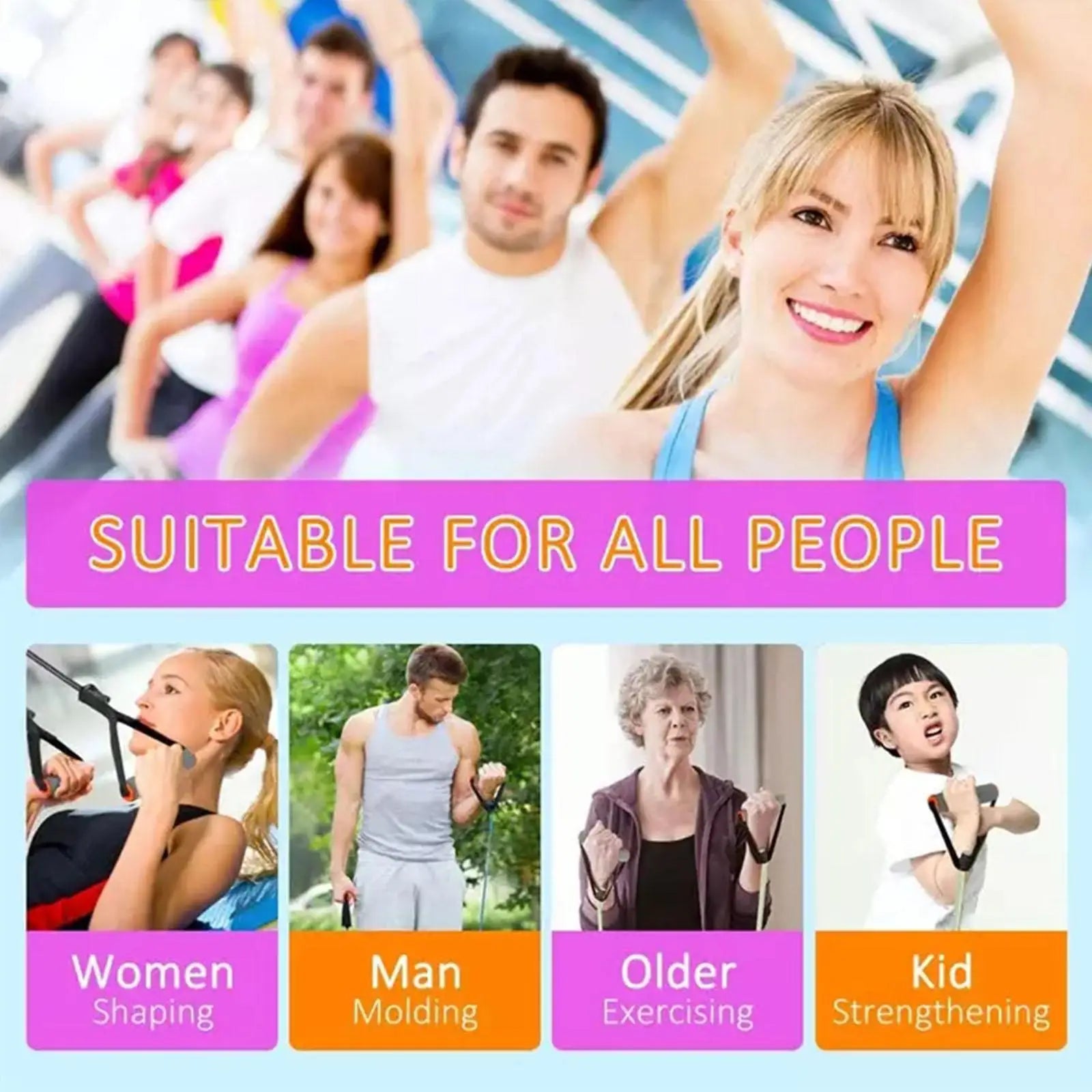 5 Levels Resistance Bands With Handles Yoga Pull Rope Elastic Fitness Exercise Tube Band For Home Workouts Strength Training New