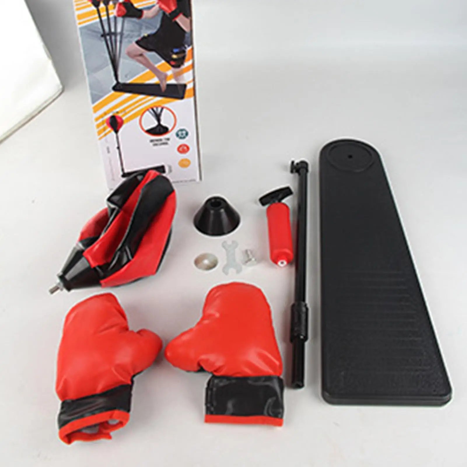 Punching Equipment with Gloves Kids Punching Bag Standing Boxing Ball Set for Home Gym Indoor Stress Relief Fitness Exercise