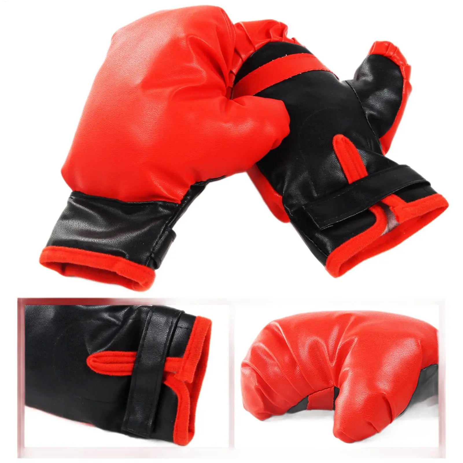 Punching Equipment with Gloves Kids Punching Bag Standing Boxing Ball Set for Home Gym Indoor Stress Relief Fitness Exercise