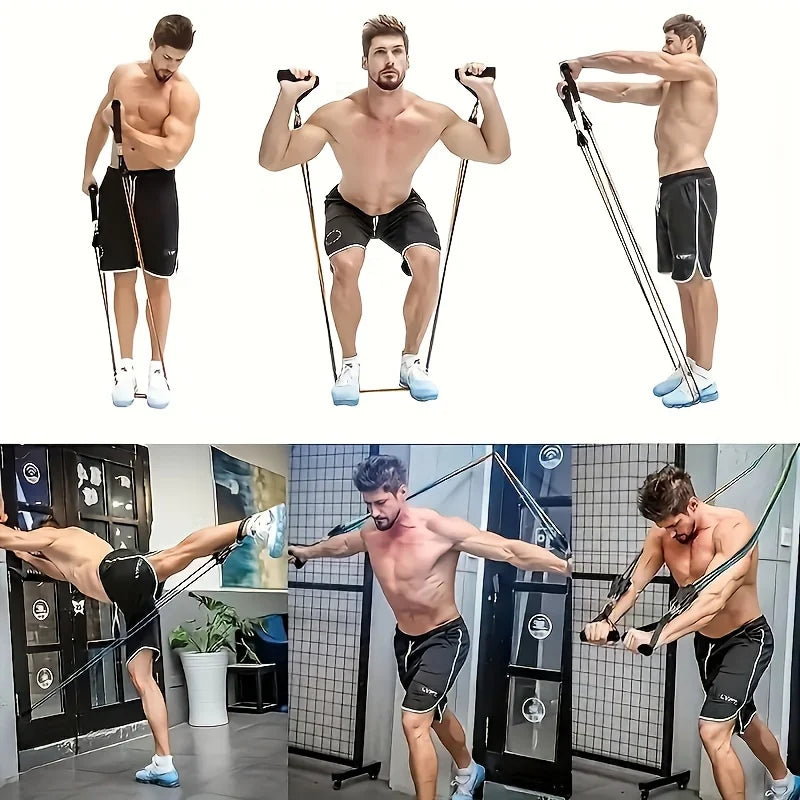 1set 11pcs Full-Body Training System | Progressive Tension Design for Strength/Yoga/Pilates - Complete Accessory Bundle