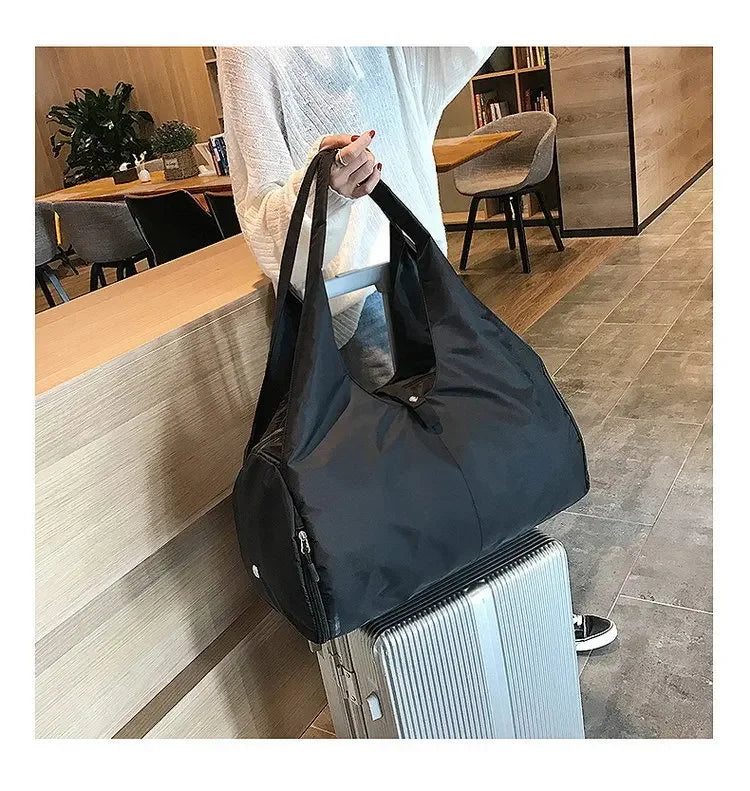 Yoga Mat Bag Dry Wet Separation Sports Shoulder Handbags Women Gym Fitness Training Sac De Sport Swimming Travel Duffle Bags