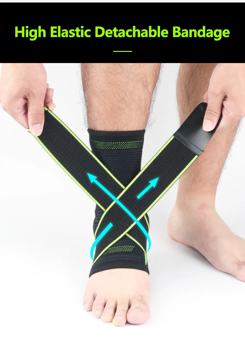 1 PCS Protective Football Ankle Support Basketball Ankle Brace Compression Nylon Strap Belt Protector