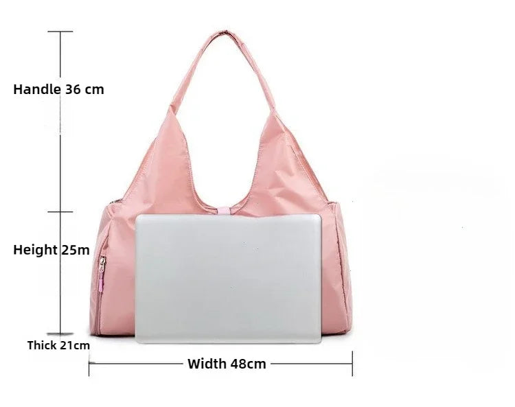 Yoga Mat Bag Dry Wet Separation Sports Shoulder Handbags Women Gym Fitness Training Sac De Sport Swimming Travel Duffle Bags