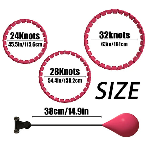 Adjustable Exercise Ring for Abdominal Workout Detachable Fitness Ring Equipment Gym Home Workout Weight Loss