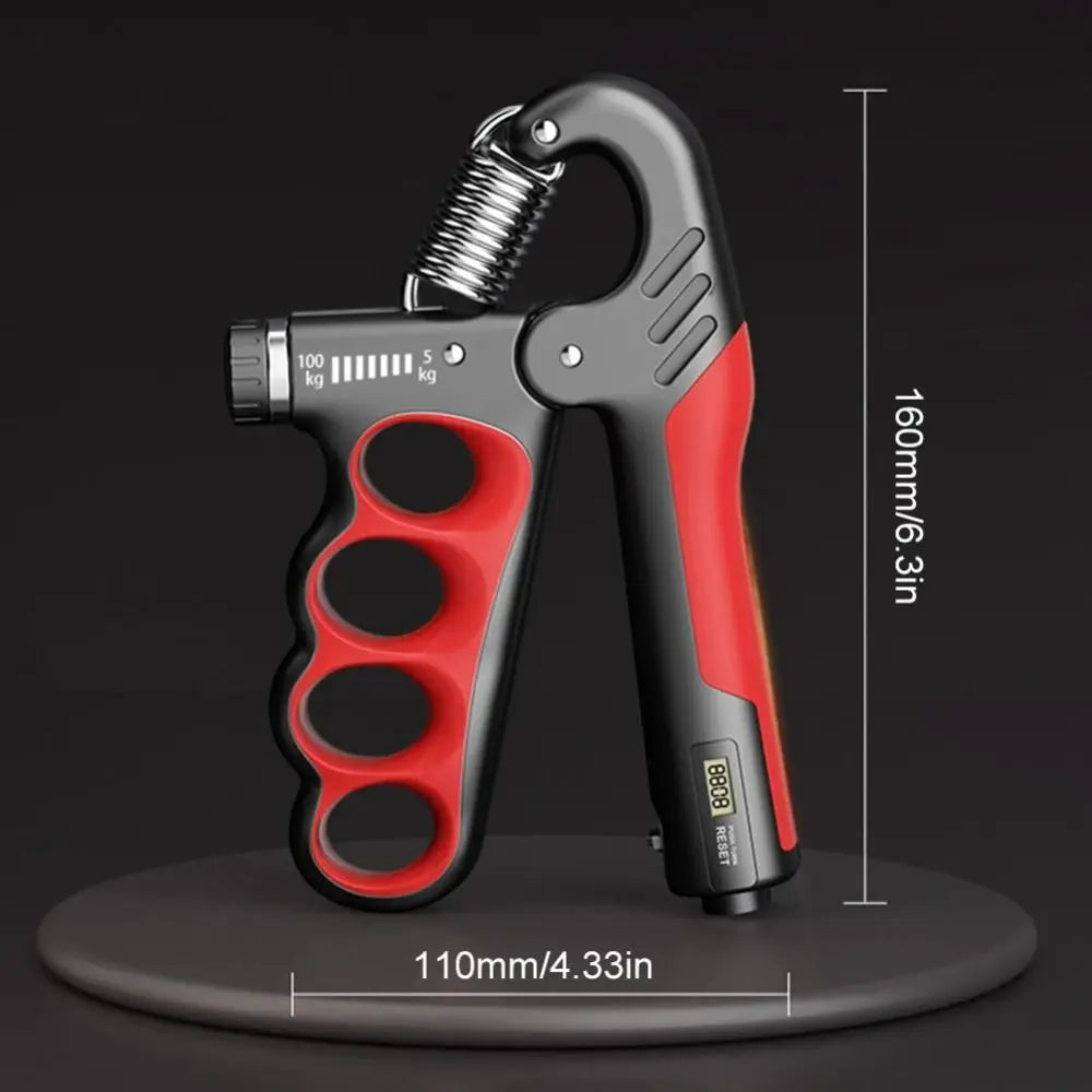 5-100Kg Adjustable Grip Strength Trainer Digital Display Automatic Counting Hand Grip Strengthener Non-Slip Strength Expander