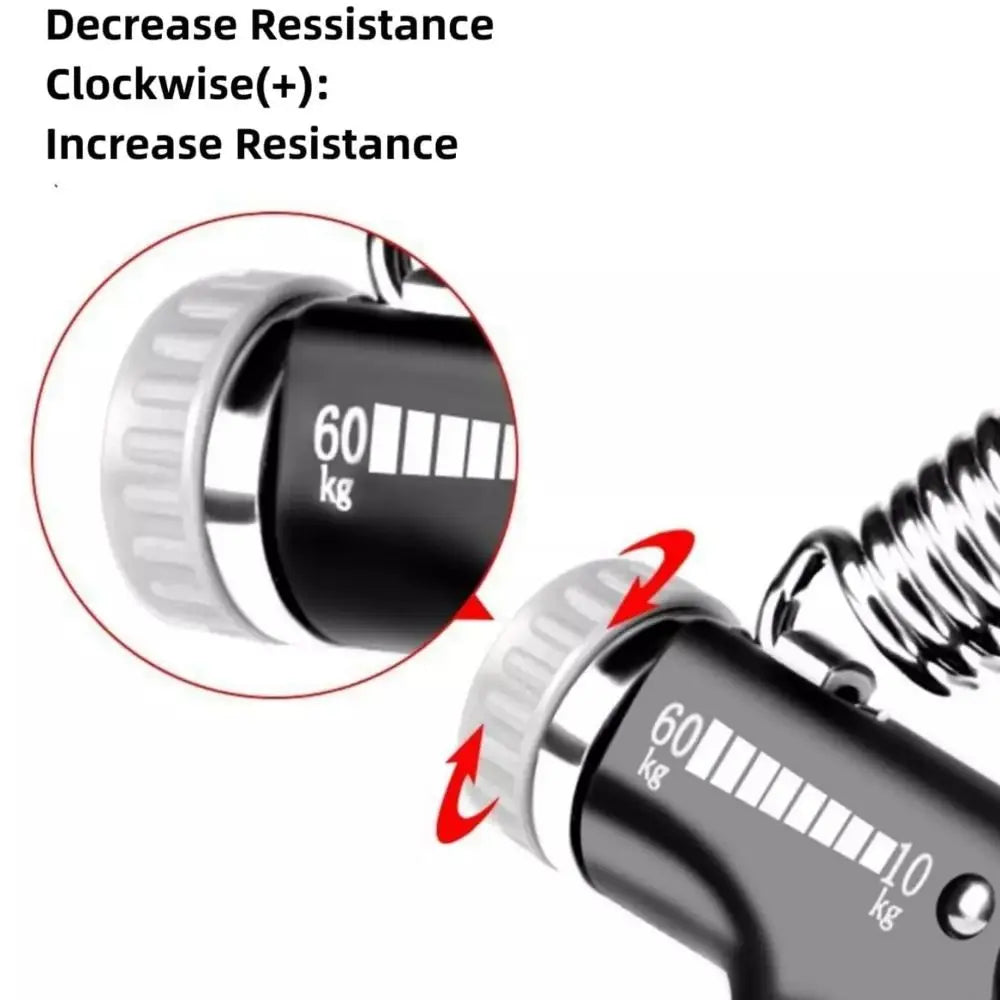 5-100Kg Adjustable Grip Strength Trainer Digital Display Automatic Counting Hand Grip Strengthener Non-Slip Strength Expander