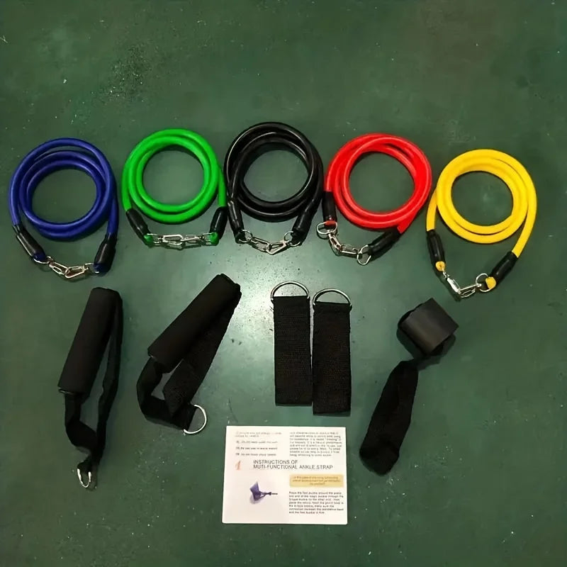 1set 11pcs Full-Body Training System | Progressive Tension Design for Strength/Yoga/Pilates - Complete Accessory Bundle