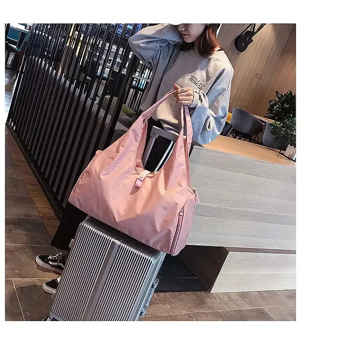 Yoga Mat Bag Dry Wet Separation Sports Shoulder Handbags Women Gym Fitness Training Sac De Sport Swimming Travel Duffle Bags